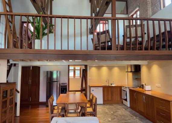 Kitchen and mezzanine